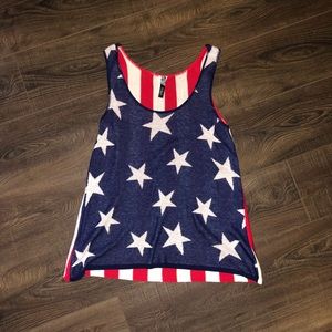 Americana sweater tank top in size small